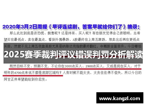 2025赛季裁判评议错误判罚分析解读